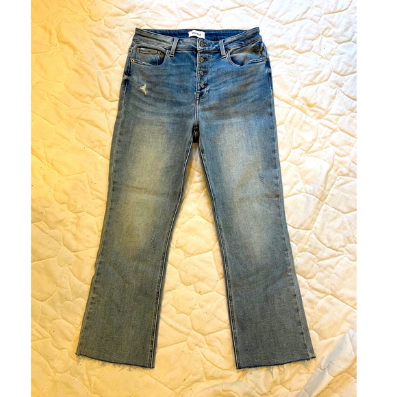 Pistola High Waisted Kick Flare Crop Jean - Picture 1 of 4